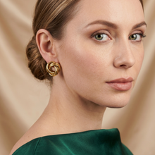 Gold Chunky Knot Stud Earrings