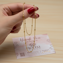 Beaded Snake Chain Necklace