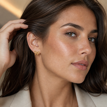 Bow Stud Earrings Gold Plated