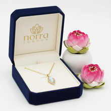 Ethereal Leaf Gold Plated Pendant Norra London