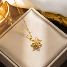 Floral Necklace Gold Plated