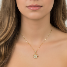 Floral Pendant Gold Plated