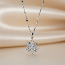 Floral Pendant Silver Plated