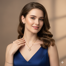 Intertwined Heart Gold Plated Necklace