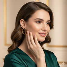 Elegant Gold-Plated Hoop Earrings