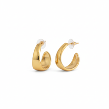 Elegant Gold-Plated Hoop Earrings