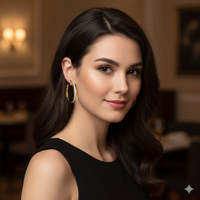 Radiant Pave-Diamond Hoop Earrings