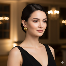 Chunky Polished Gold Hoop Earrings