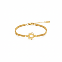 Gold-Plated Filigree Sunburst Bracelet