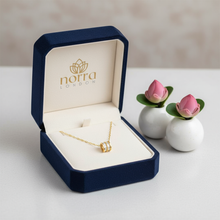 Gold Plated Barrel Necklace