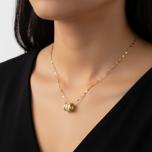 Gold Plated Barrel Pendant