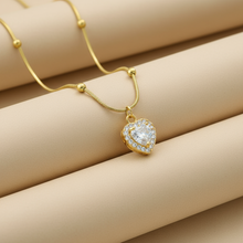 Gold Plated Love Heart Pendant Necklace