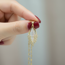 Gold Plated Pendant Ethereal Leaf Gold 