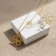 Gold Plated Pentagram Pendant Norra London