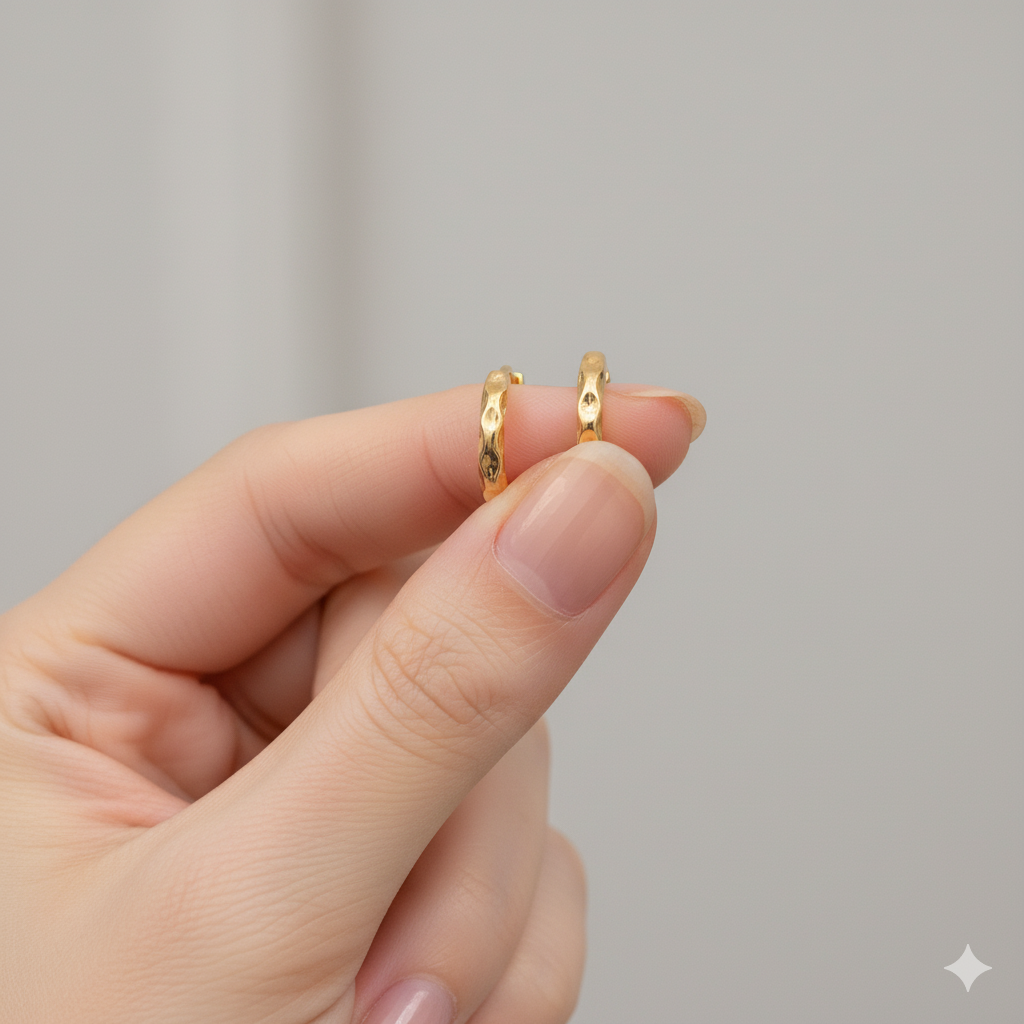 Aura Gold Hoops