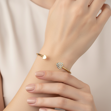 Heart Bangle Gold Plated for Female