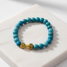 Natural Volcanic Stone Dumbbell Bracelet Norra London