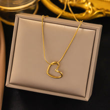 Open Heart Pendant Gold Plated 18K
