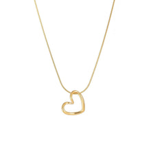 Open Heart Pendant Gold Plated
