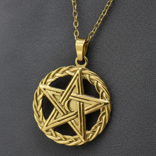 Pentagram Pendant Necklace Gold Plated