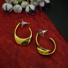 Elegant Gold-Plated Hoop Earrings