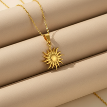 Radiant Sun Pendant Gold Plated