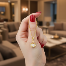 Royal Crown Pendant Gold Plated 