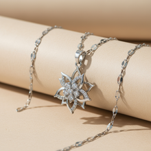 Silver Plated Floral Pendant