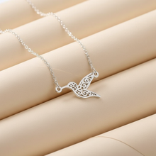Silver Plated Hummingbird Pendant