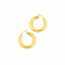 Thick Tube Hoop Earrings
