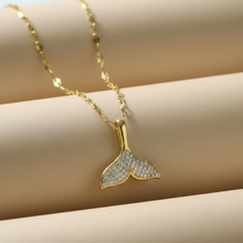 Whale Tail Pendant Gold Plated