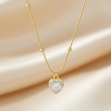 Gold Plated Heart Sparkle Pendant