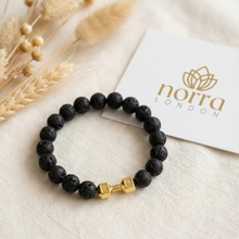 Natural Volcanic Stone Dumbbell Bracelet