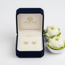 Golden Bow-Shaped Earrings