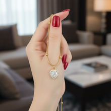 Gold Plated Heart Sparkle Pendant