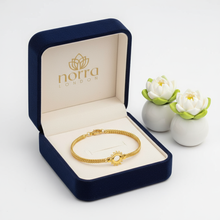 Gold-Plated Filigree Sunburst Bracelet