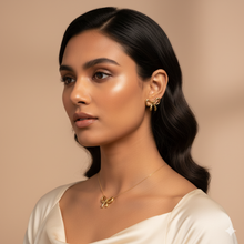 Golden Bow-Shaped Earrings