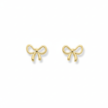 Golden Bow-Shaped Earrings